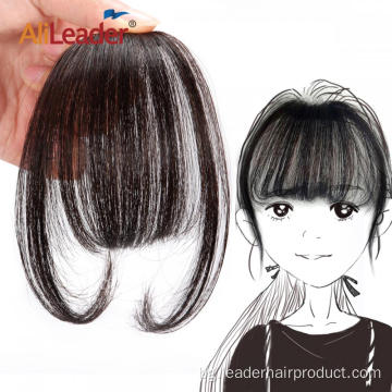 Девствена коса Ръчно изработен бретон с една щипка за удължаване на косата